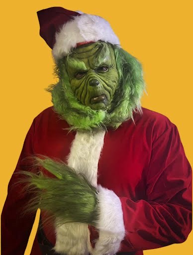 The Grinch party character