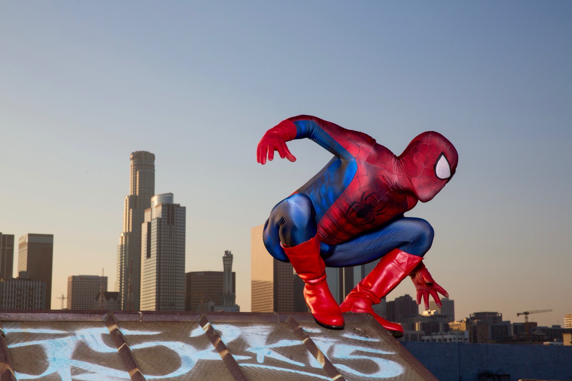 Hire Spider-Man for birthday parties - superhero character performer