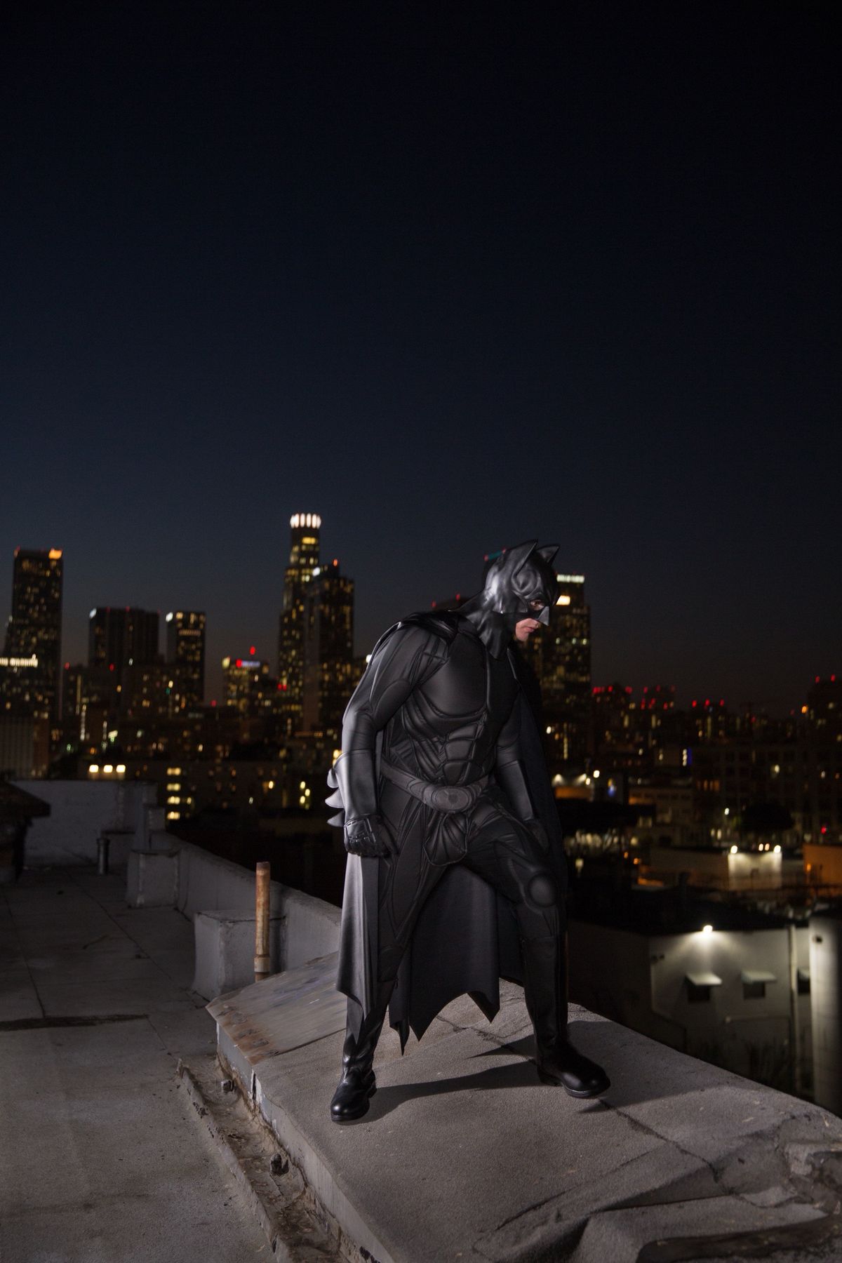 Batman character at birthday party