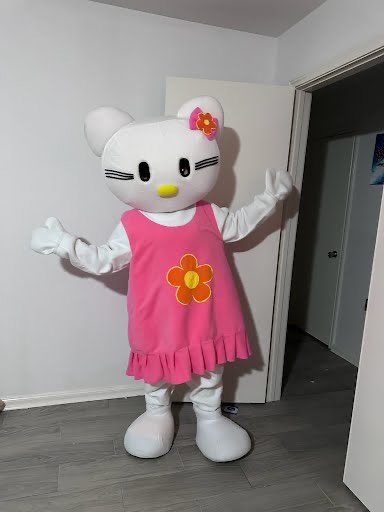 Hello Kitty character at birthday party