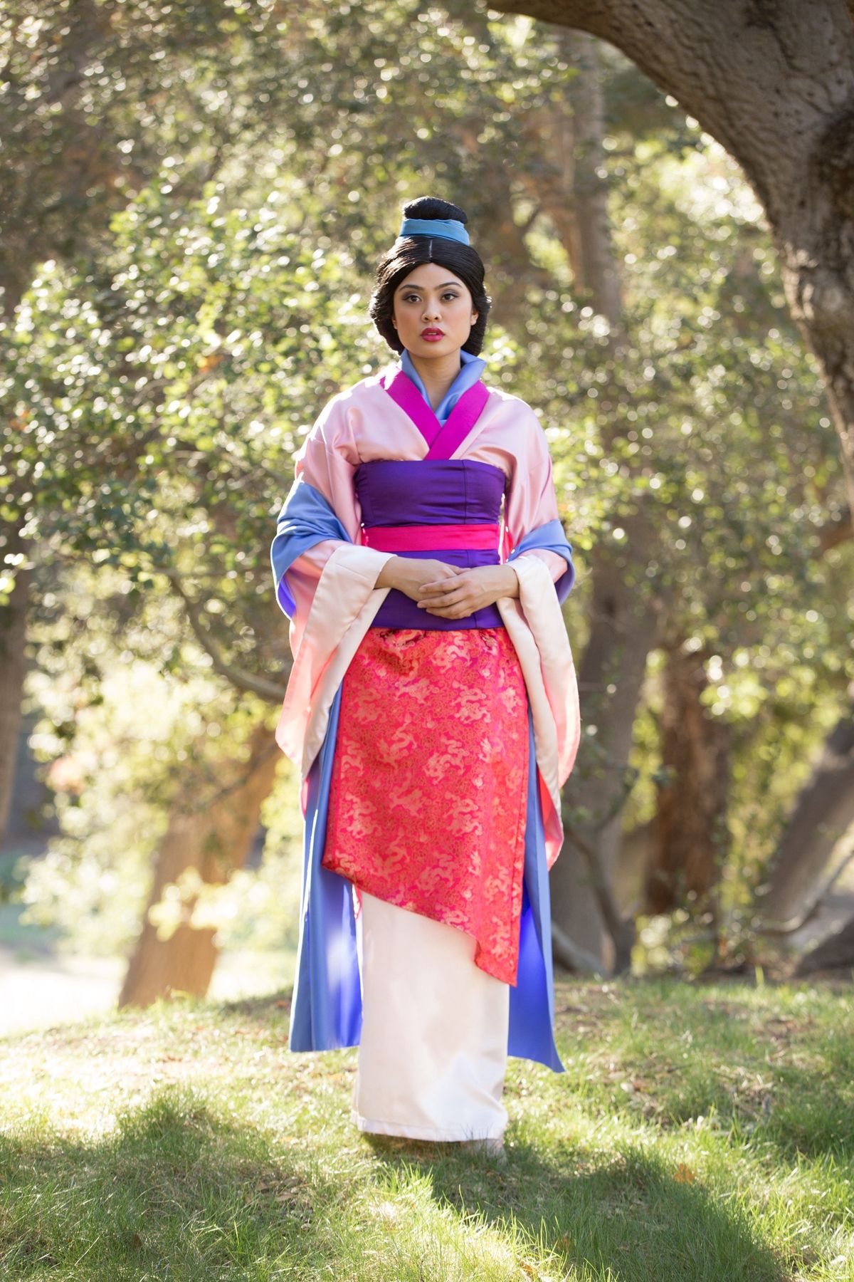 Mulan character at birthday party