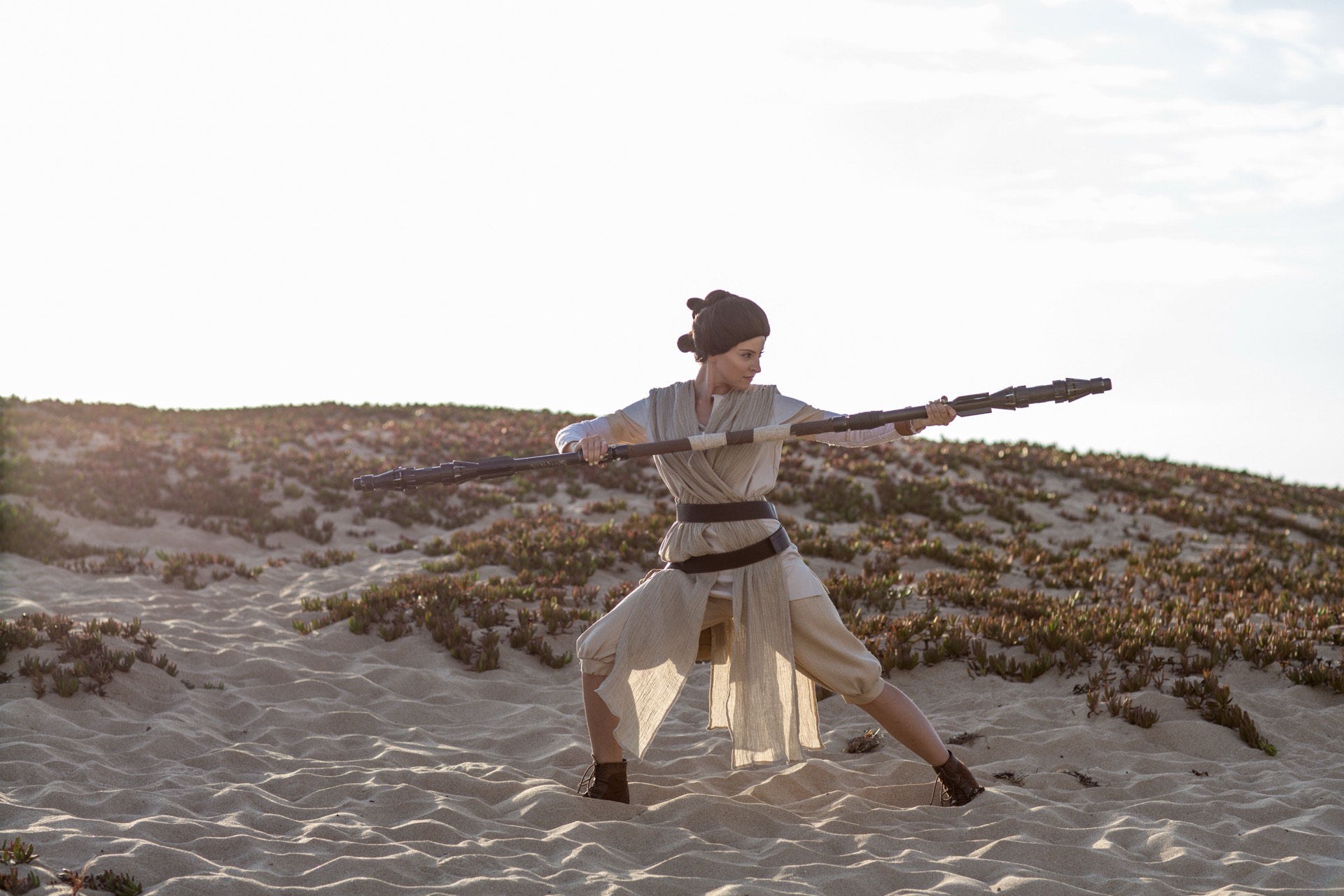 Rey character at birthday party