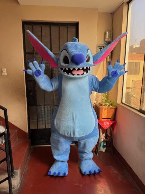Stitch character at birthday party in Houston